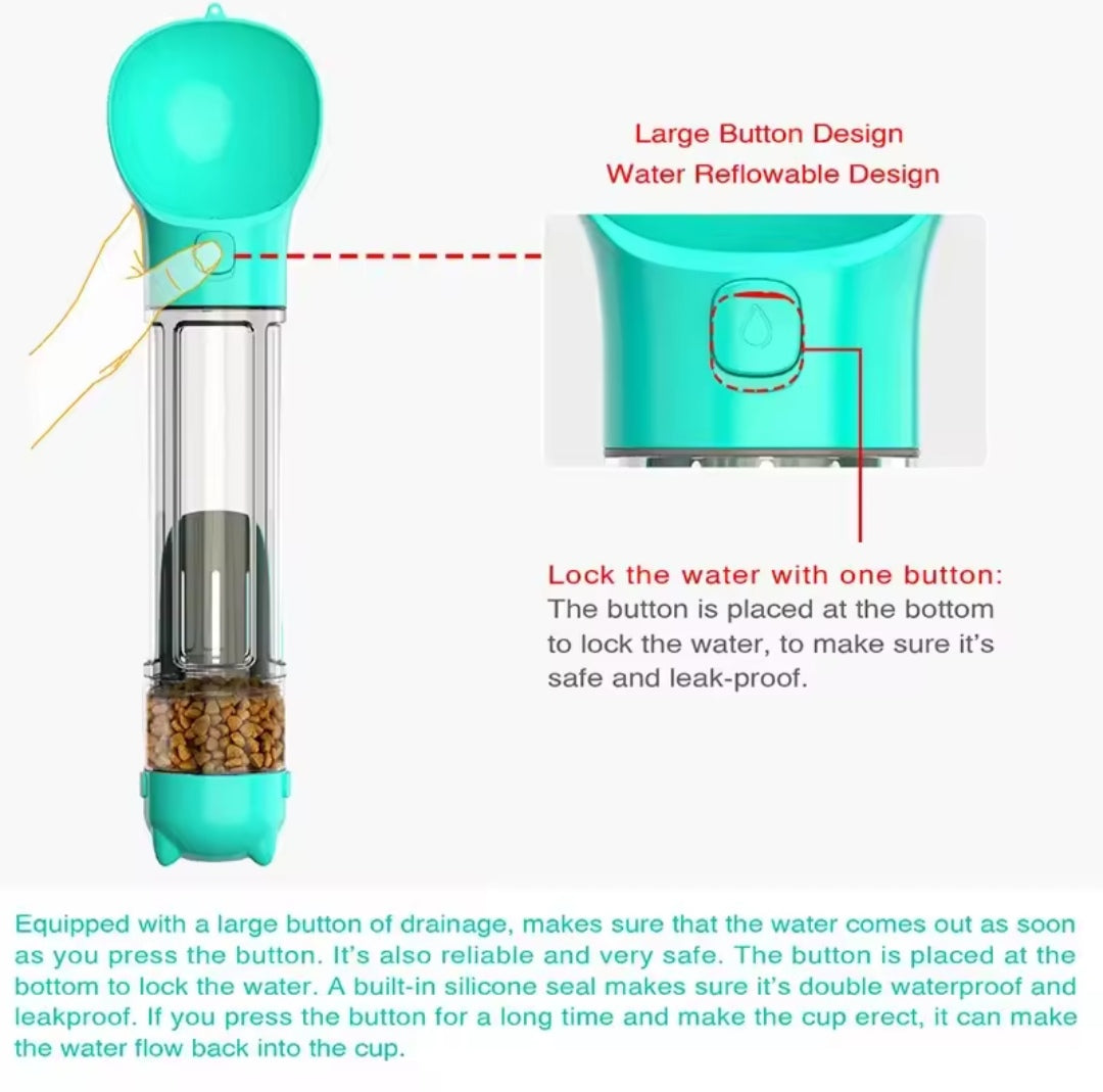 Multifunctional 4 in 1 Water Bottle