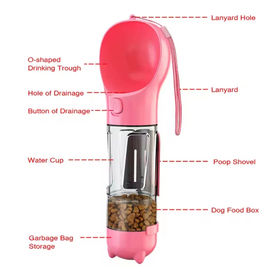 Multifunctional 4 in 1 Water Bottle
